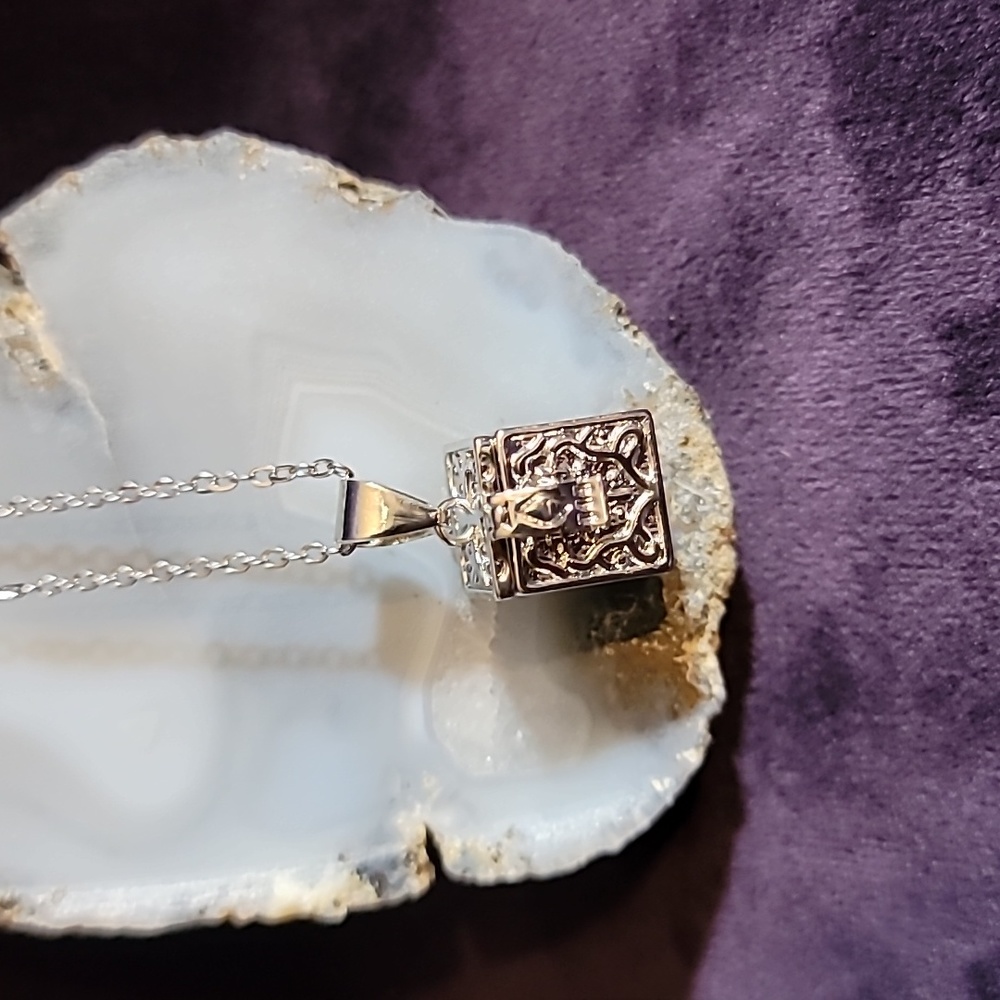 Hinged box necklace